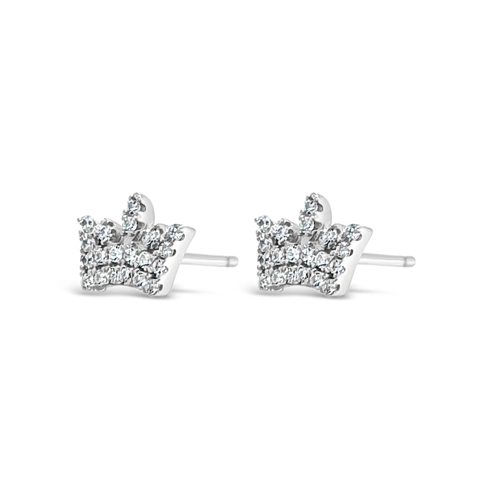 Shop Princess Crown Children Sterling Silver Tiara Earrings