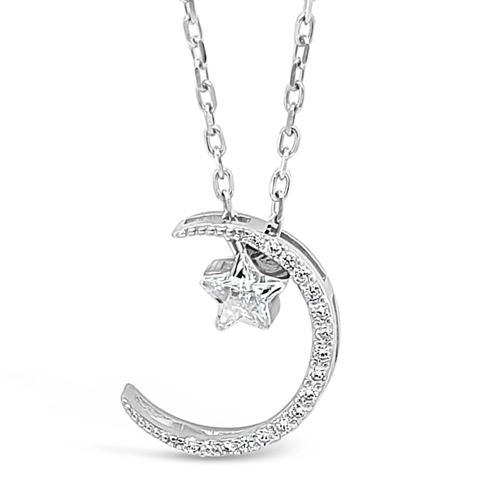 Moon And Star Children Sterling Silver Pendant Ireland