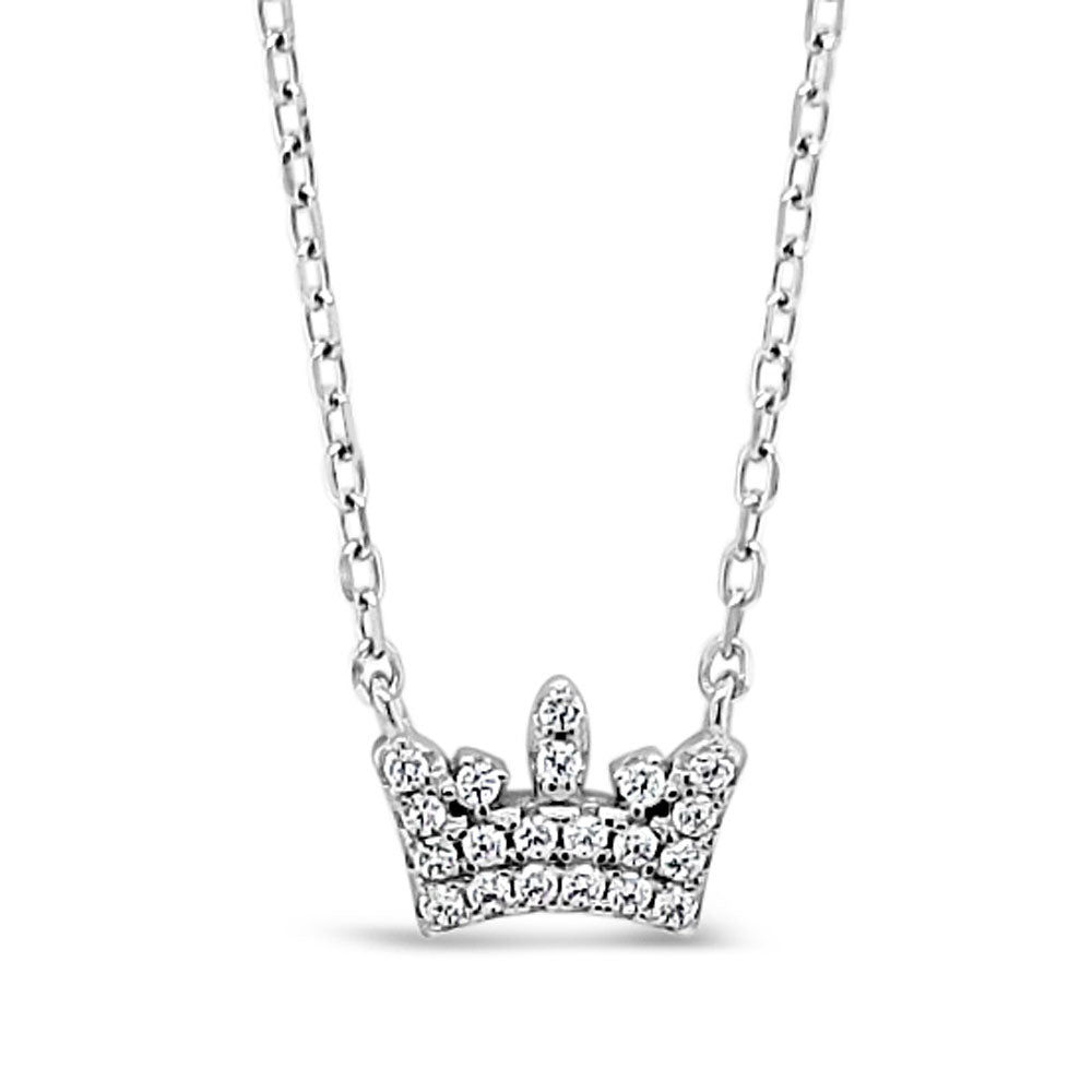 Marie Royal Crown Pendant Necklace / 925 Sterling Silver – Nina Kane  Jewellery