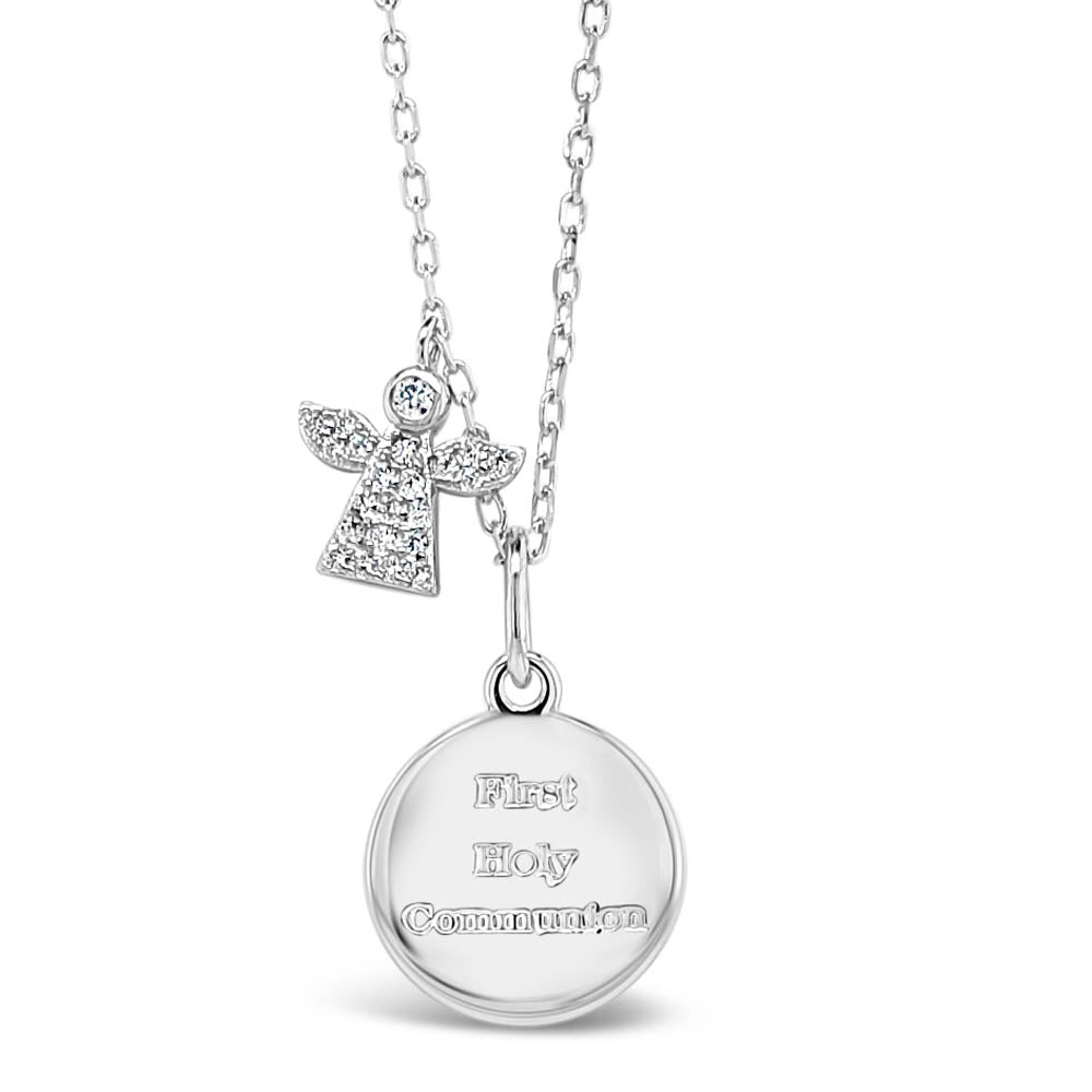 First Holy Communion Children Sterling Silver Pendant Gift Set