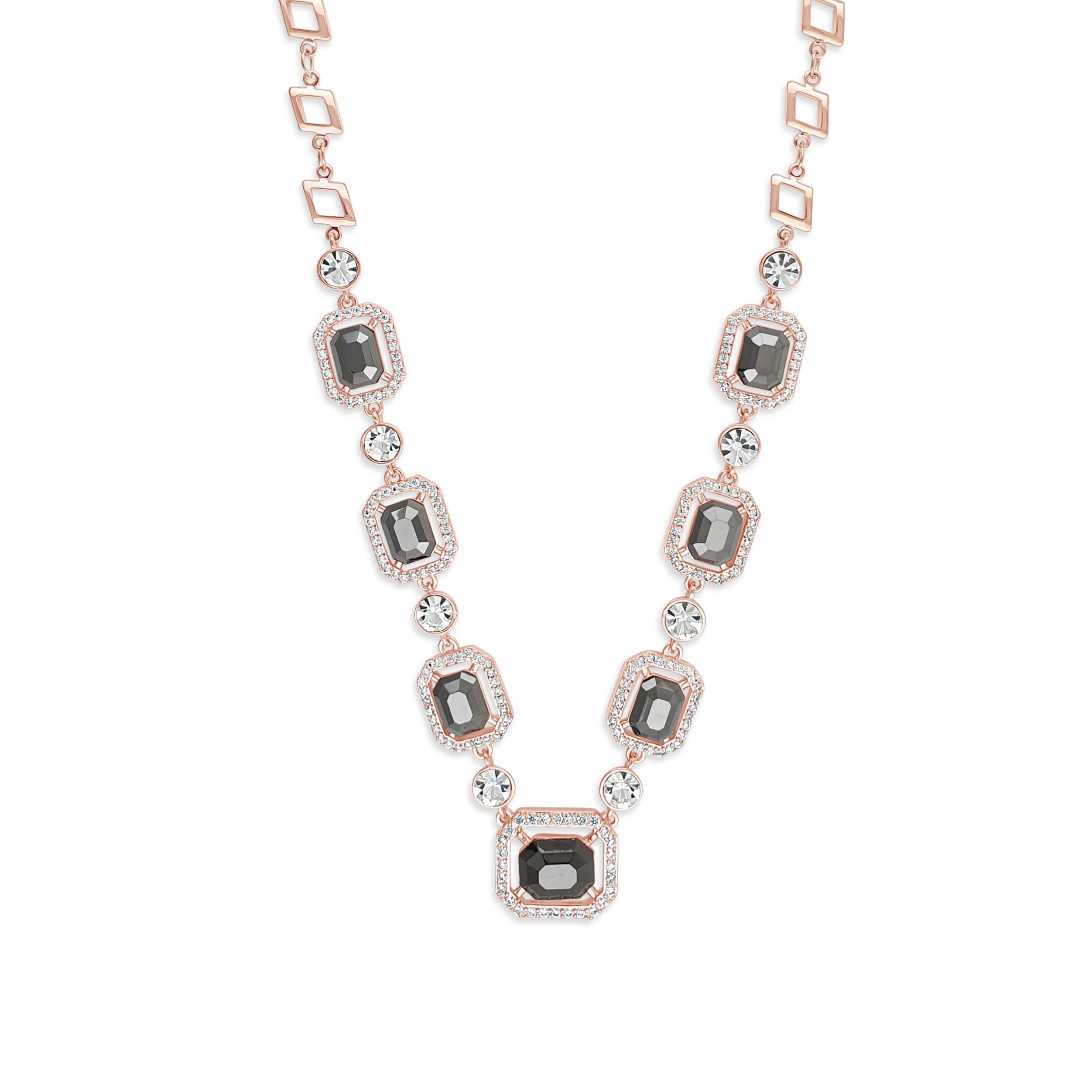 Andrea Hematite Crystals Rose Gold Bracelet