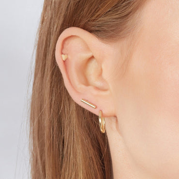 Shop 9ct Yellow Gold Bar Earring