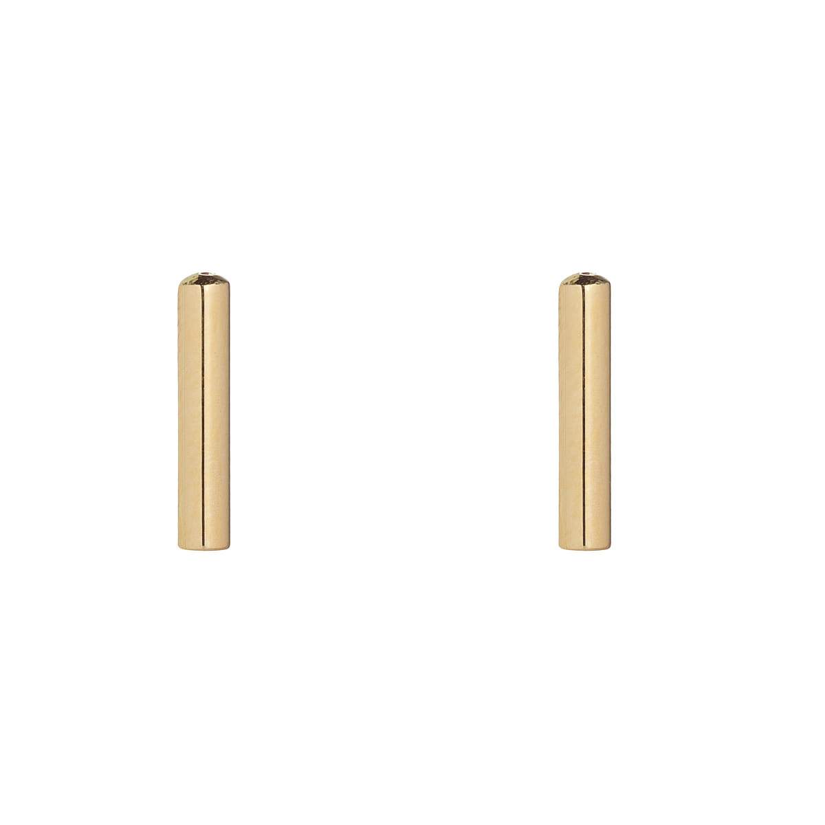 9ct Yellow Gold Bar Earring