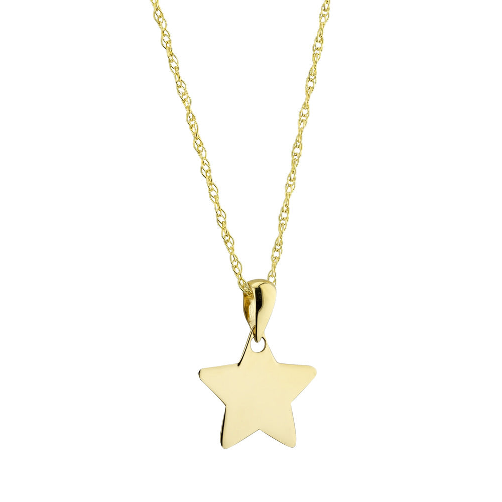 Shop 9ct Yellow Gold Star Pendant Ireland 