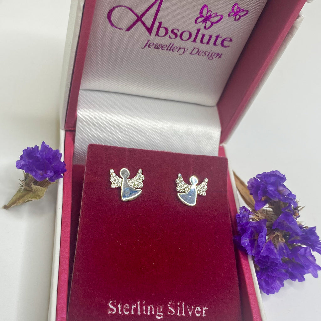 Angelica Children Sterling Silver Earrings Gift Box