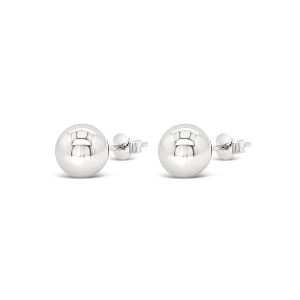 Iris Sterling Silver Ball Earrings 4mm