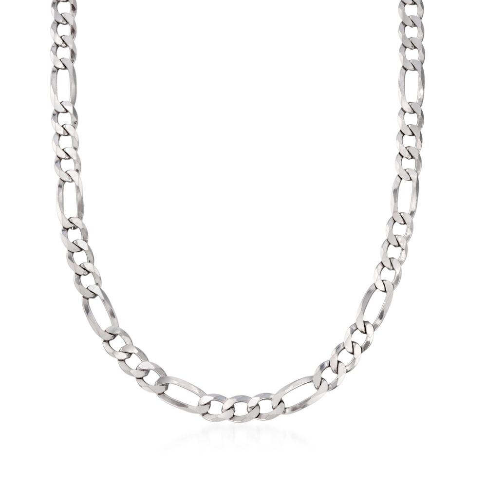 Figaro Sterling Silver Unisex Chain