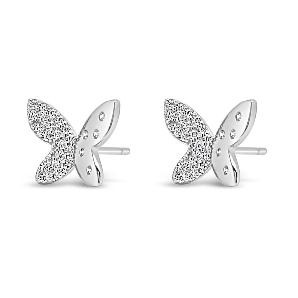 Meadow Butterfly Children Sterling Silver Earrings Set