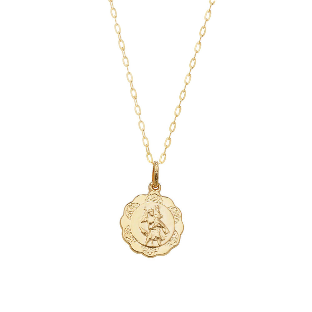 Shop 9ct Gold Dainty St. Christopher's Medal Ireland